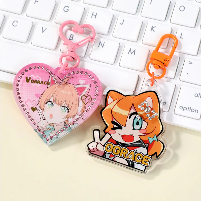 Custom Acrylic Rhinestone Keychain - Image 12