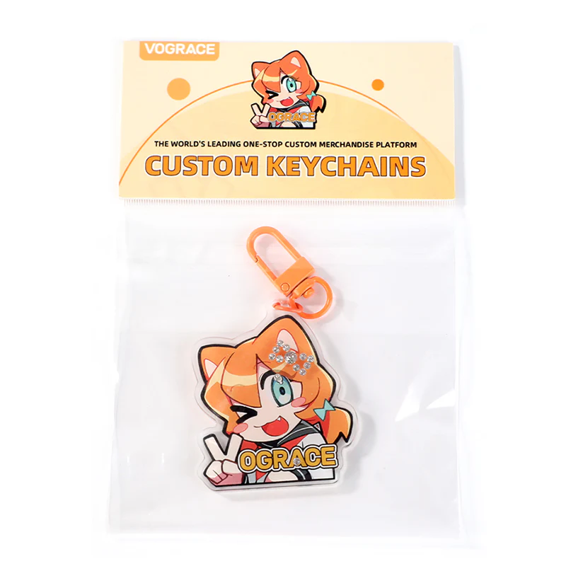 Custom Acrylic Rhinestone Keychain - Image 14