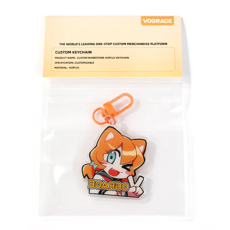Custom Acrylic Rhinestone Keychain - Image 15