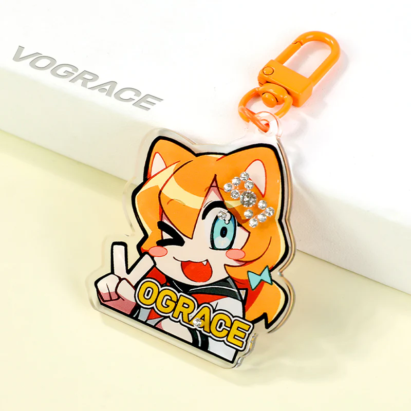 Custom Acrylic Rhinestone Keychain - Image 9