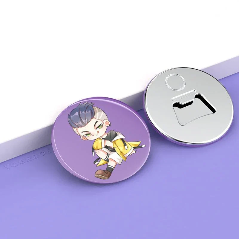Custom Bottle Opener Fridge Magnets Button Pins