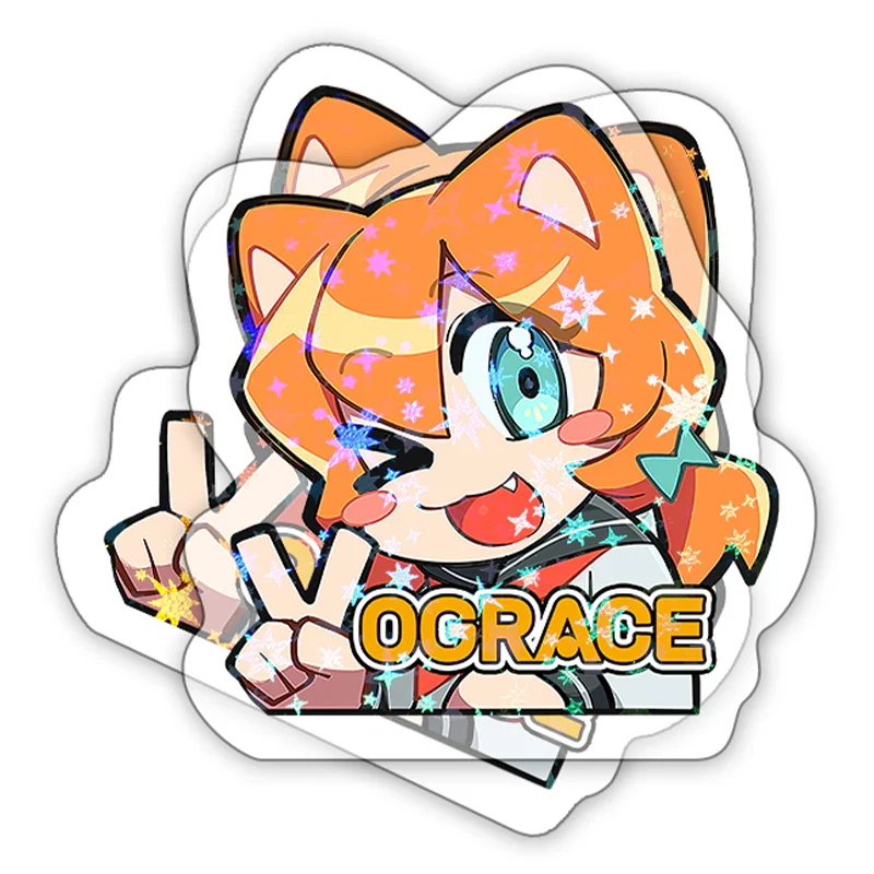 Custom Clear Holographic Stickers