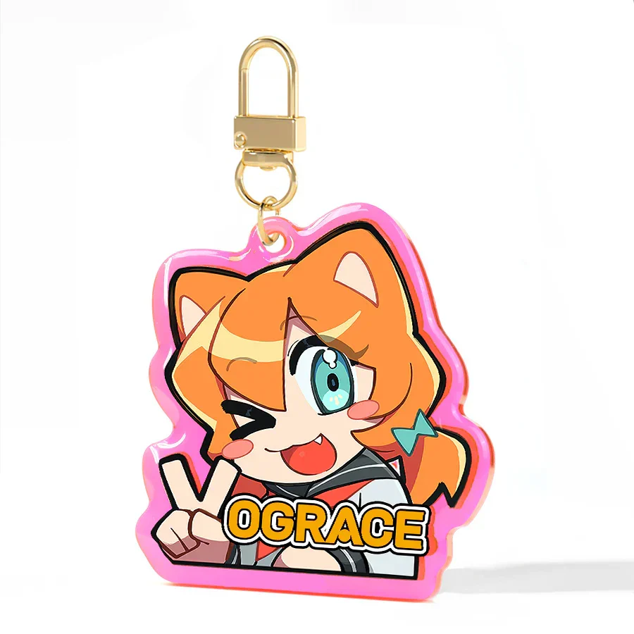 Custom Colored Epoxy Acrylic Keychains