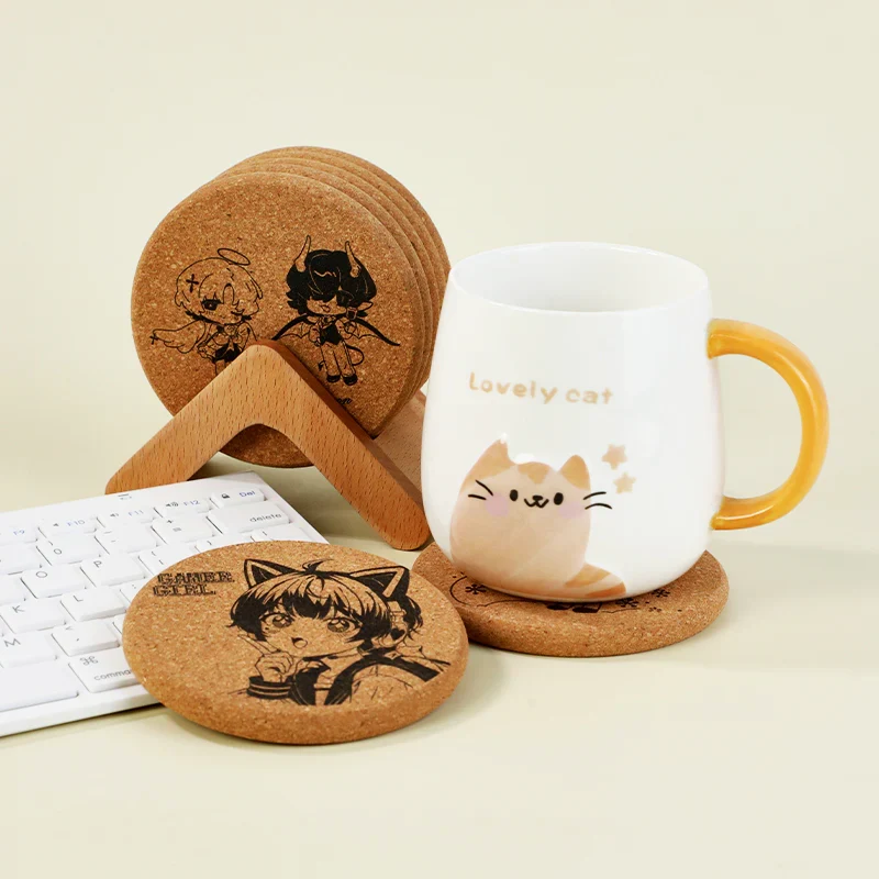 Custom Eco-Friendly Round Cork Coaster - Image 4