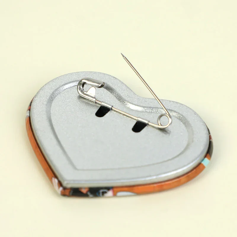 Custom Heart Glitter Button Pins - Image 6