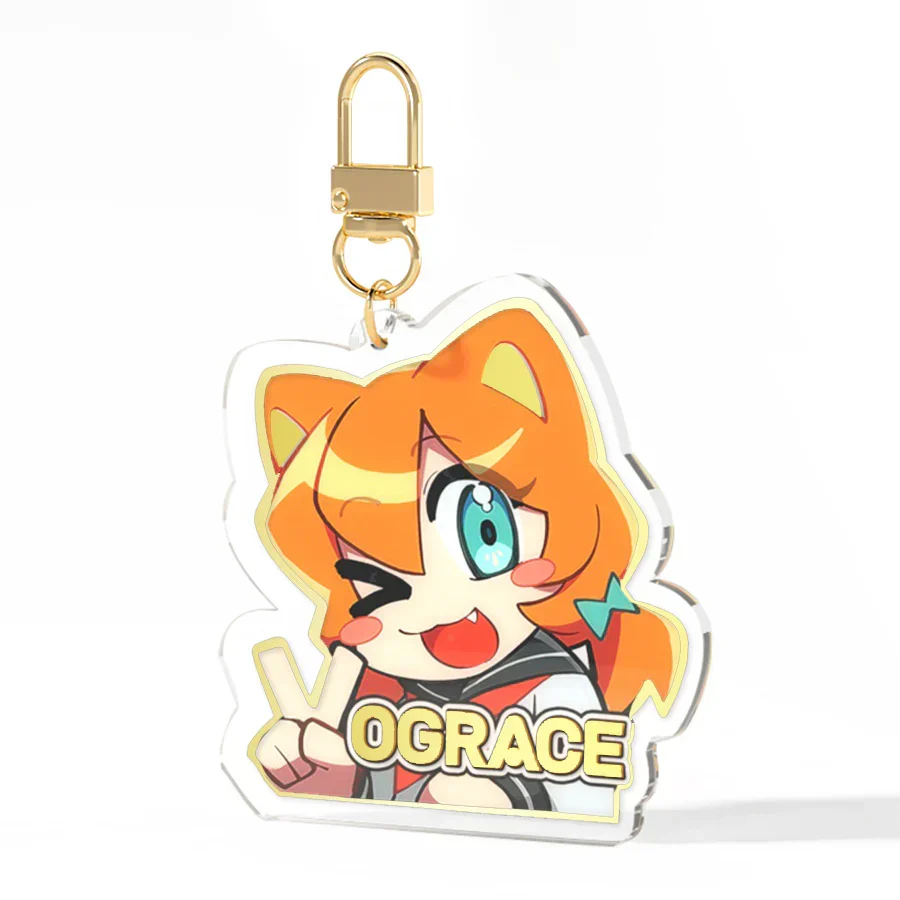 Custom Hot Stamping Acrylic Keychains