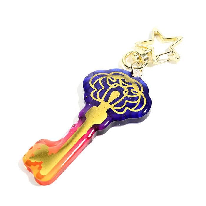 Custom Hot Stamping Glitter Epoxy Acrylic Keychains