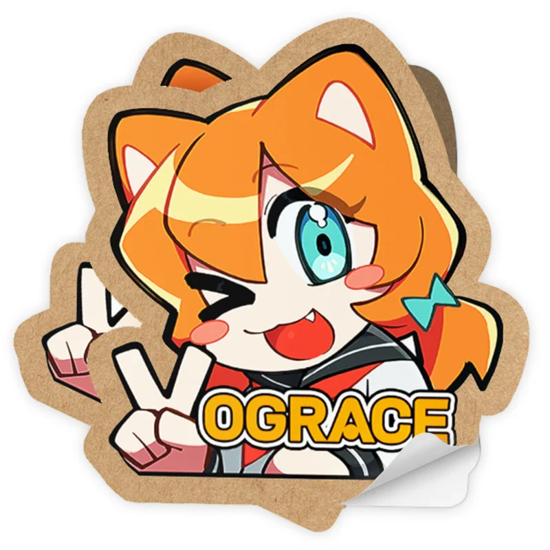 Custom Kraft Paper Stickers