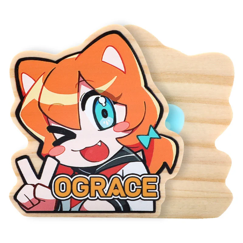 Custom Natural Wooden Pin Badges