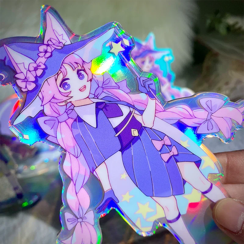 Custom Opaque Holographic Acrylic Standees