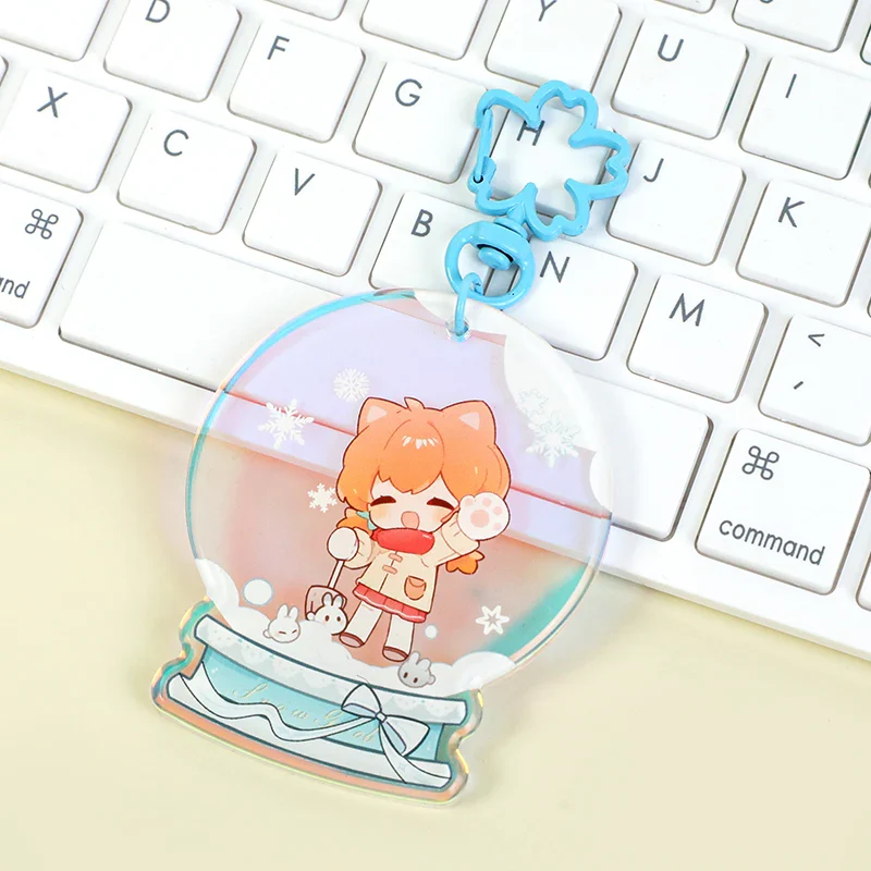 Custom Rainbow Acrylic Rounding Keychains - Image 21