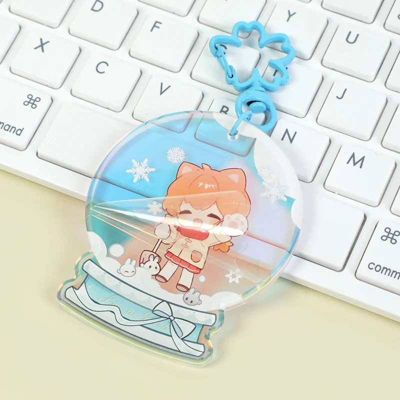 Custom Rainbow Acrylic Rounding Keychains - Image 25