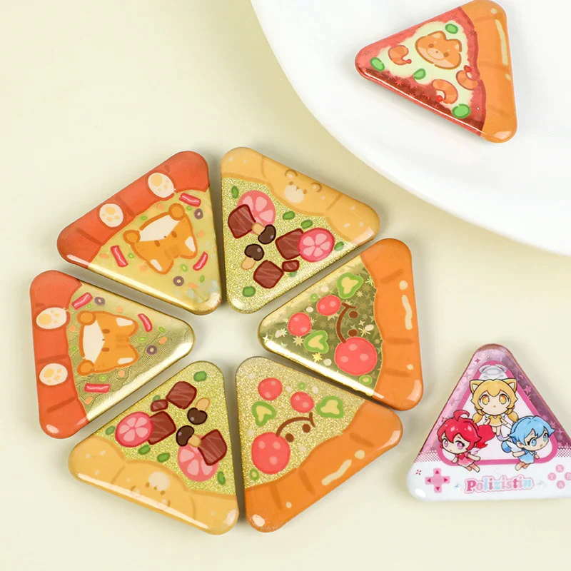 Custom Triangle Glitter Button Pins - Image 8