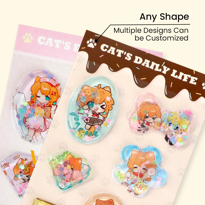 Custom Water-Filled Shaker Sticker - Image 3